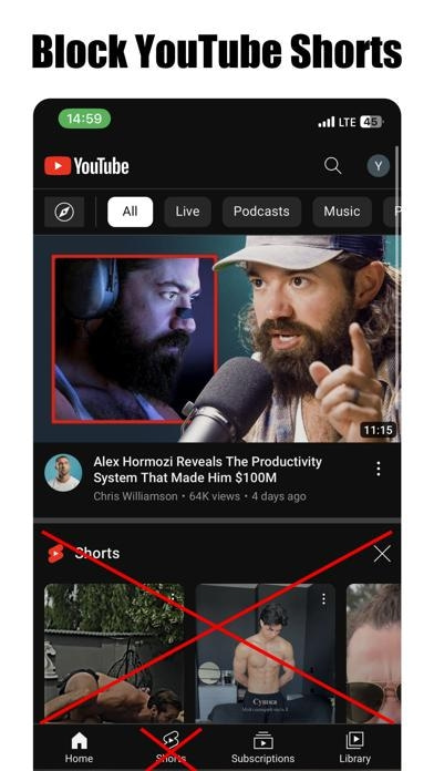 Shorts Blocker f&uuml;r YouTube Smartphone-Screenshot