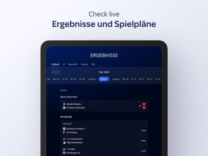Sky Sport: Fu&szlig;ball News & mehr Tablet-Screenshot6