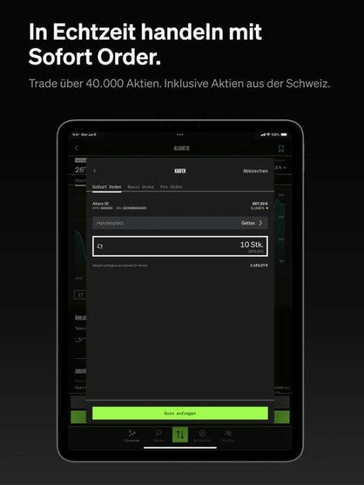 SMARTBROKER+ Aktien & ETF Tablet-Screenshot4