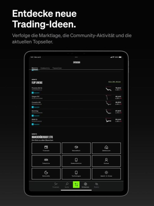 SMARTBROKER+ Aktien & ETF Tablet-Screenshot6