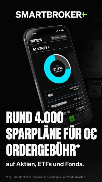 SMARTBROKER+ Aktien & ETF Smartphone-Screenshot