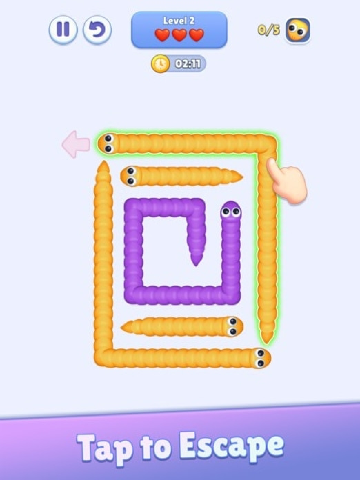 Snake Escape - Tap Away Tablet-Screenshot