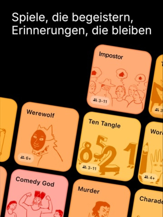 Social Gamebox: Partyspiele Tablet-Screenshot