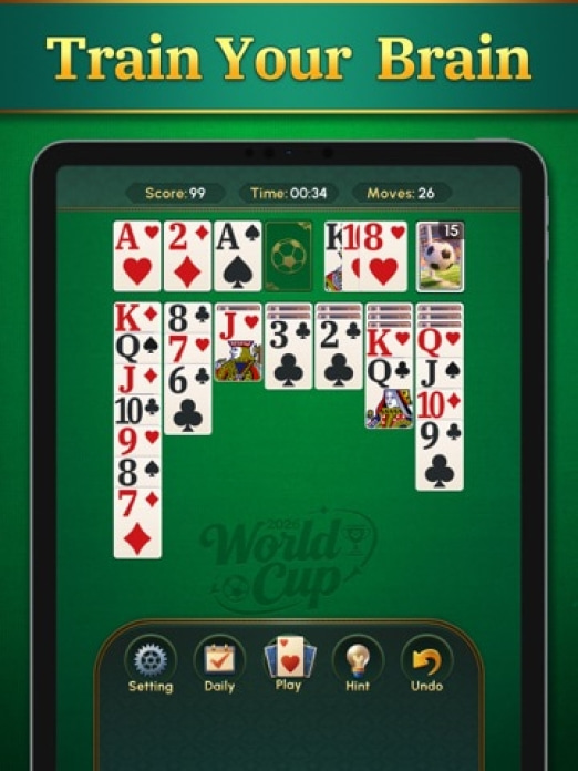 Solitaire-Classic Deluxe Cards Tablet-Screenshot