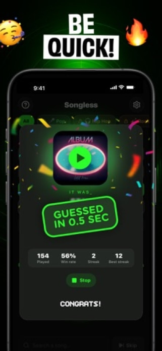 Songless: Guess the Song! Smartphone-Screenshot2