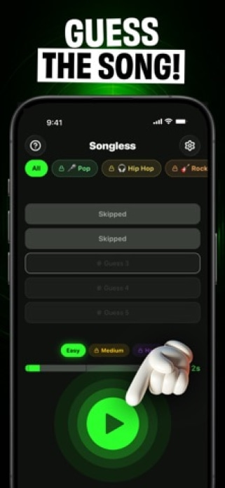 Songless: Guess the Song! Smartphone-Screenshot