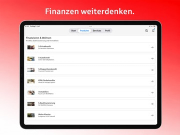 Sparkasse Ihre mobile Filiale Tablet-Screenshot8