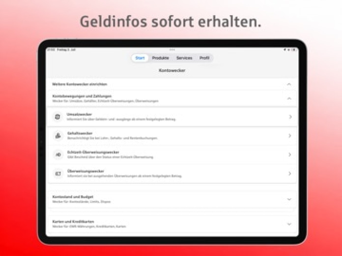 Sparkasse Ihre mobile Filiale Tablet-Screenshot9