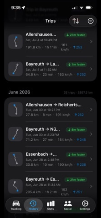 Speed-Tracker Smartphone-Screenshot3