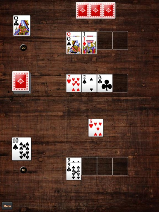 Spite & Malice Tablet-Screenshot