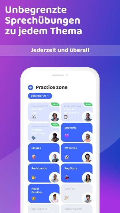 Sprechen Englisch Praktika Smartphone-Screenshot3