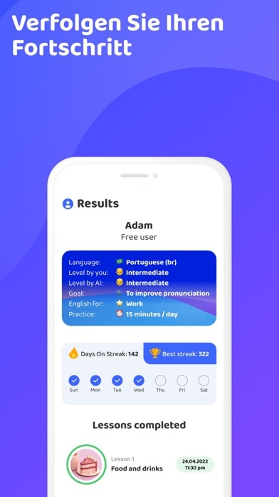 Sprechen Englisch Praktika Smartphone-Screenshot7