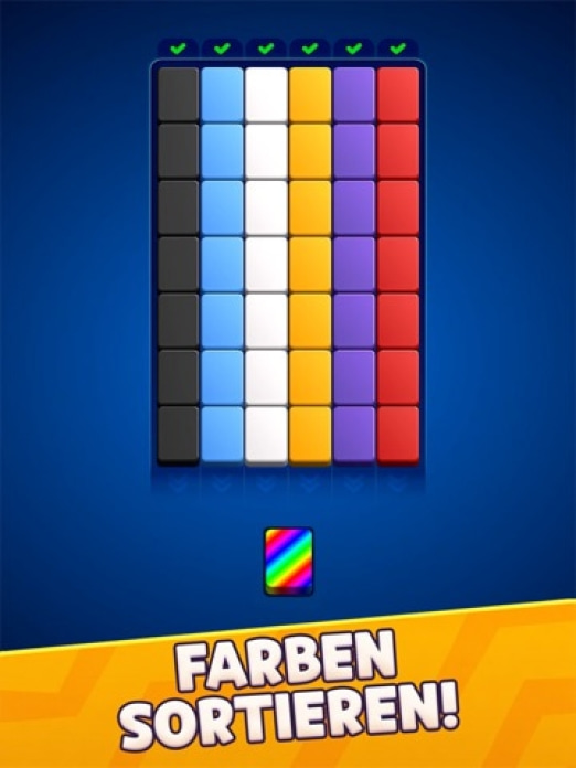 Stack Sort: Farbpuzzle Tablet-Screenshot
