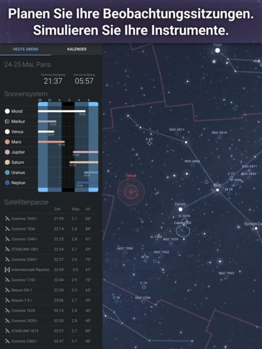 Stellarium Mobile:Sternenkarte Tablet-Screenshot7