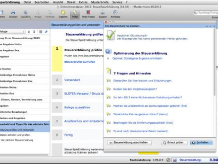 SteuerSparErklärung 2014 Smartphone-Screenshot5