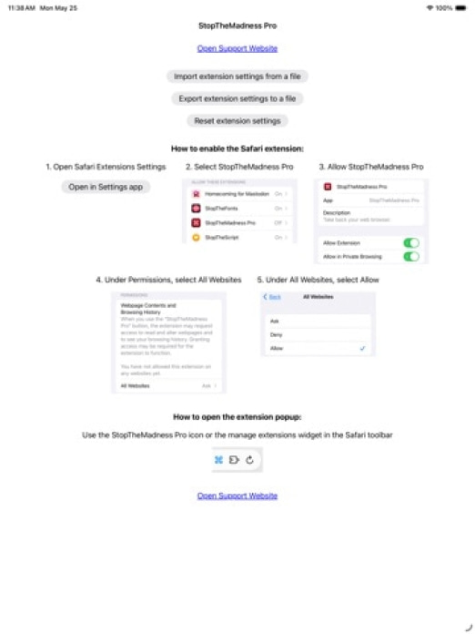 StopTheMadness Pro Tablet-Screenshot