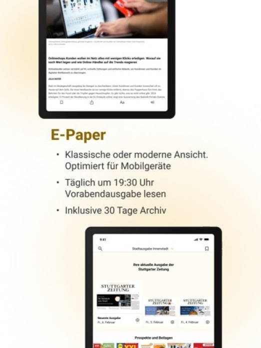 Stuttgarter Zeitung App Tablet-Screenshot3