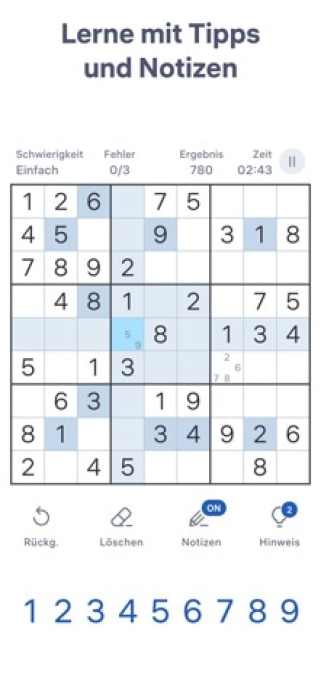 Sudoku.com - Zahlenspiel Smartphone-Screenshot6