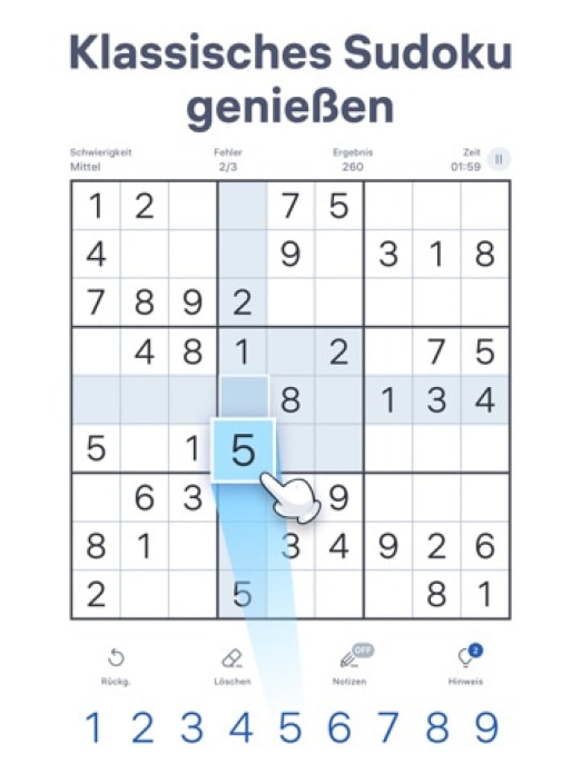 Sudoku.com - Zahlenspiel Tablet-Screenshot2