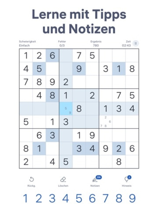 Sudoku.com - Zahlenspiel Tablet-Screenshot6