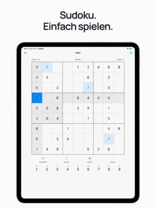 SudokuOS Tablet-Screenshot