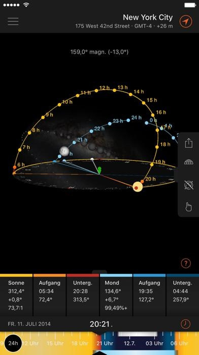 Sun Surveyor (Sonnenvermesser) Smartphone-Screenshot3