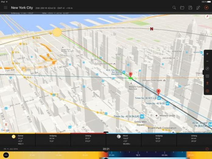 Sun Surveyor (Sonnenvermesser) Tablet-Screenshot2