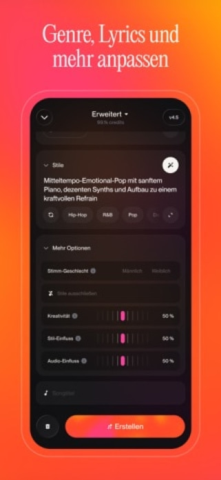 Suno - Musik Machen mit KI Smartphone-Screenshot2