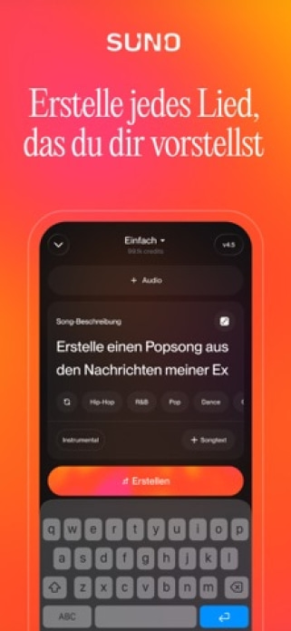 Suno - Musik Machen mit KI Smartphone-Screenshot