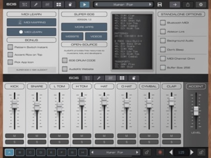 Super 606 Drums - Drum Machine Tablet-Screenshot9