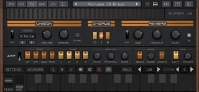 Super J8 Synth + AUv3 Smartphone-Screenshot