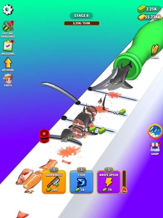 Super Slicer: Idle Game Tablet-Screenshot2