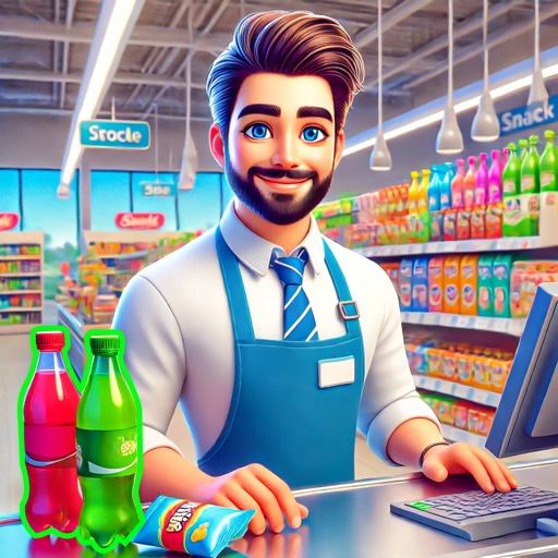 Supermarkt-Kassierer-Spiel 3D