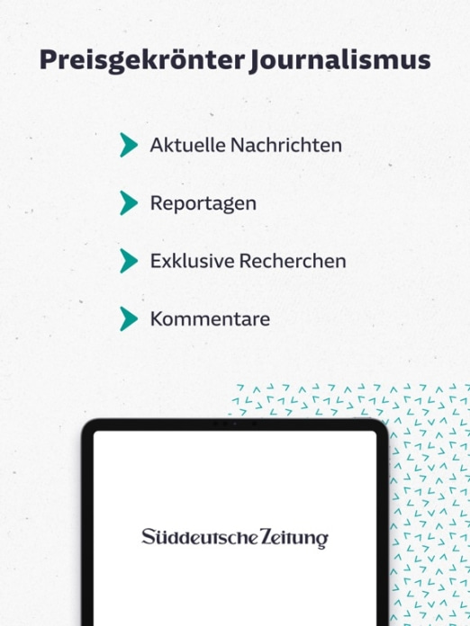 SZ Nachrichten Tablet-Screenshot