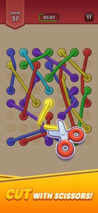 Tangled Rope: Solve Puzzles! Smartphone-Screenshot2