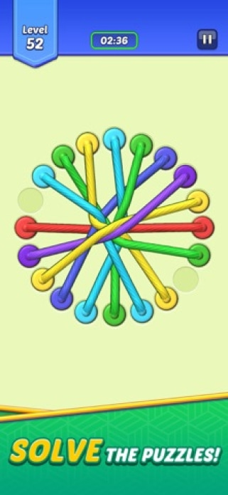 Tangled Rope: Solve Puzzles! Smartphone-Screenshot3
