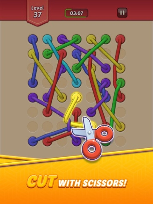 Tangled Rope: Solve Puzzles! Tablet-Screenshot2