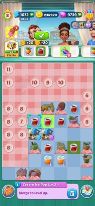 Tasty Travels: Merge Game Smartphone-Screenshot7