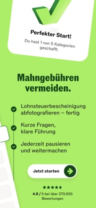 Taxfix: Online Steuererkl&auml;rung Smartphone-Screenshot2