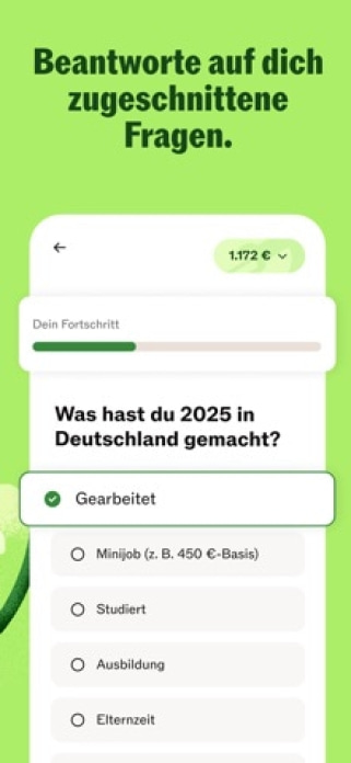 Taxfix: Online Steuererkl&auml;rung Smartphone-Screenshot4