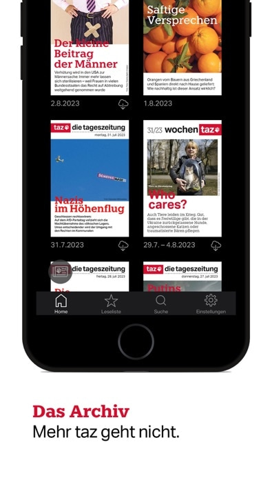 taz, die tageszeitung Smartphone-Screenshot9