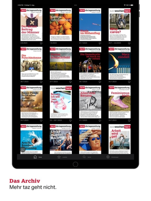 taz, die tageszeitung Tablet-Screenshot9