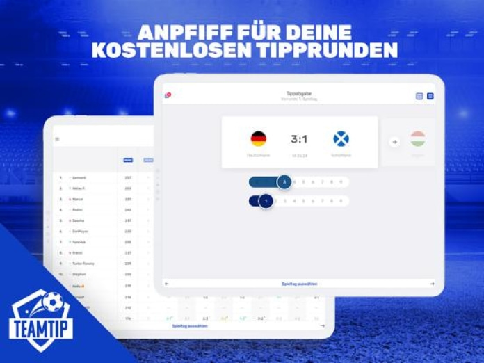 Teamtip - WM 2026 Tippspiel Tablet-Screenshot