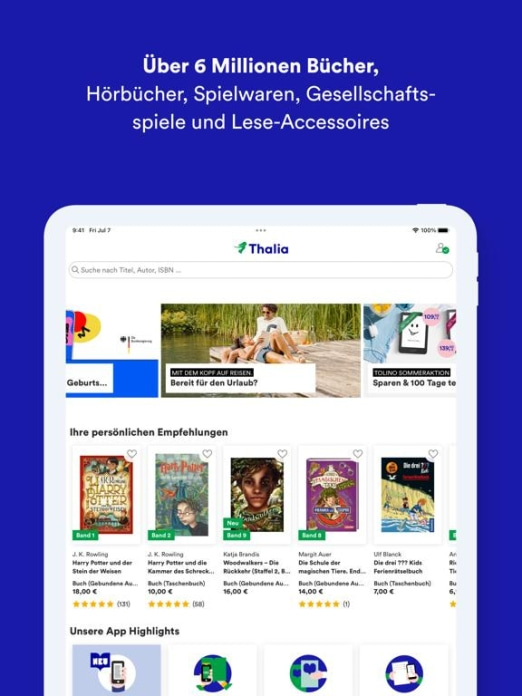 Thalia &ndash; B&uuml;cher entdecken Tablet-Screenshot2