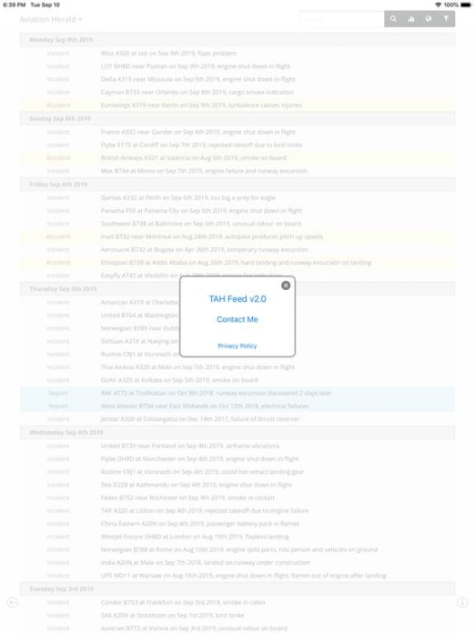 The Aviation Herald - Feed Tablet-Screenshot3