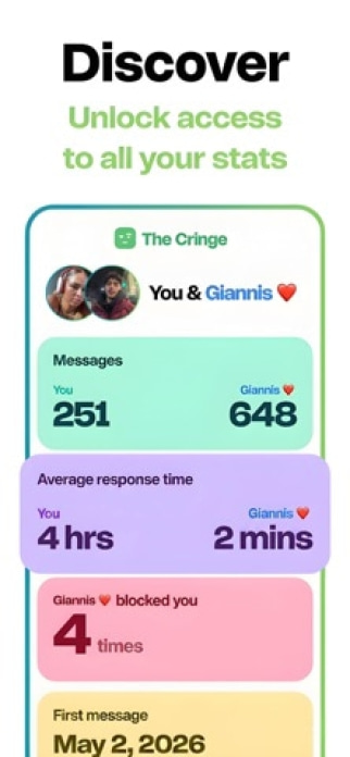 The Cringe: Chat Wrapped Smartphone-Screenshot3