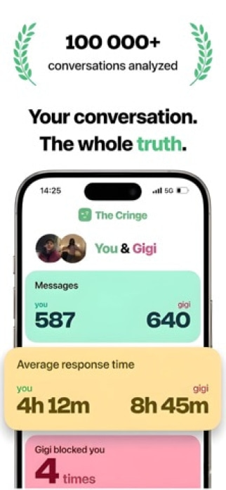 The Cringe: Chat Wrapped Smartphone-Screenshot