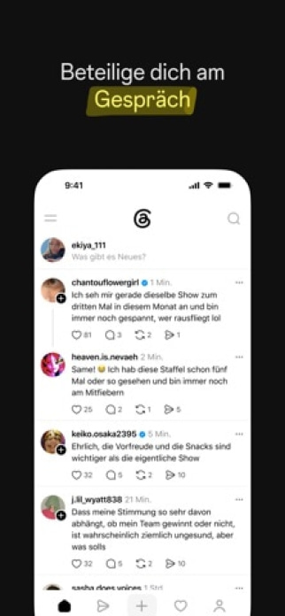 Threads Smartphone-Screenshot