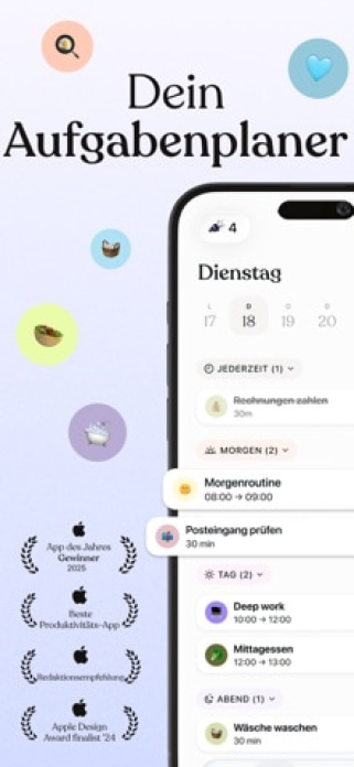 Tiimo - Daily to-do list Smartphone-Screenshot