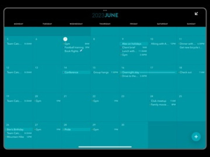 Timepage: Kalender und Planer Tablet-Screenshot3